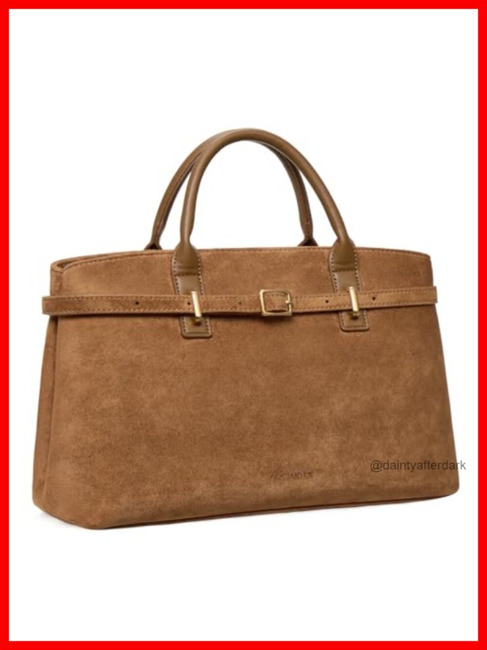 Vegan Leather Satchel Handbag | Structured Tote Purse